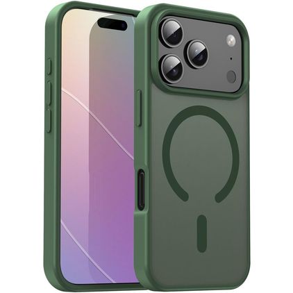 Mobigear Shockproof iPhone 17 Pro MagSafe Hoesje Hardcase Backcover - Olive Green