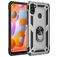 Mobigear Armor Ring Samsung Galaxy A11 Hoesje Hardcase Backcover Shockproof met Ringhouder - Zilver