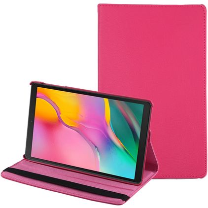 Mobigear DuoStand Samsung Galaxy Tab A 10.1 (2019) Hoes Draaibare Bookcase - Magenta