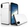 Mobigear Card iPhone XS Hoesje Hardcase Backcover Shockproof met Pasjeshouder - Wit