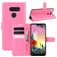 Mobigear Classic LG K50s Hoesje Bookcase Portemonnee - Magenta