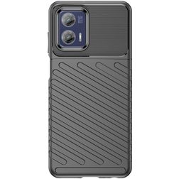 Mobigear Groove Motorola Moto G73 5G Hoesje Flexibel TPU Backcover - Zwart