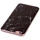 Mobigear Marble iPhone 6s Hoesje Flexibel TPU Backcover - Zwart