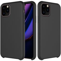 Mobigear Rubber Touch iPhone 11 Pro Siliconen Hoesje Backcover - Zwart