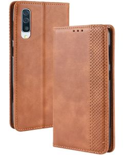 Mobigear Sensation Samsung Galaxy A50 Hoesje Bookcase Portemonnee - Cognac