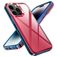 Mobigear Crystal iPhone 14 Pro Max Hoesje Hardcase Backcover - Transparant / Rood