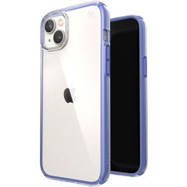 Speck Presidio Perfect Clear Geo iPhone 14 Plus Hoesje Hardcase Backcover Shockproof - Transparant / Paars