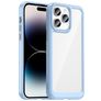 Mobigear Crystal iPhone 14 Pro Max Hoesje Hardcase Backcover - Transparant / Blauw