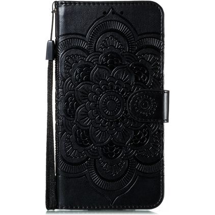 Mobigear Mandala Huawei P40 Hoesje Bookcase Portemonnee - Zwart