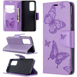 Mobigear Butterfly Huawei P40 Hoesje Bookcase Portemonnee - Paars