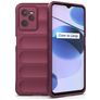 Mobigear Bumpy Realme C35 Hoesje Flexibel TPU Backcover - Bordeaux Rood