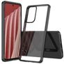 Mobigear Crystal Samsung Galaxy A73 Hoesje Hardcase Backcover - Transparant / Zwart