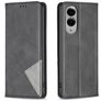 Mobigear Rhombus Slim Samsung Galaxy S25 Edge Hoesje Bookcase - Zwart
