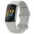 Mobigear Sport Dual Siliconen Fitbit Charge 5 Bandje Druksluiting - Grijs
