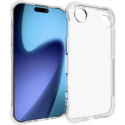Mobigear Cushion Doorzichtig iPhone Air Hoesje Flexibel TPU Backcover - Transparant