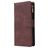 Mobigear Zipper Samsung Galaxy S10 Lite Hoesje Bookcase Portemonnee - Bruin