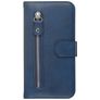 Mobigear Zipper Samsung Galaxy S20 Hoesje Bookcase Portemonnee - Blauw