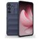 Mobigear Bumpy Samsung Galaxy S25 FE Hoesje Flexibel TPU Backcover - Donkerblauw