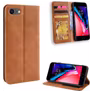 Mobigear Sensation iPhone SE (2020) Hoesje Bookcase Portemonnee - Cognac