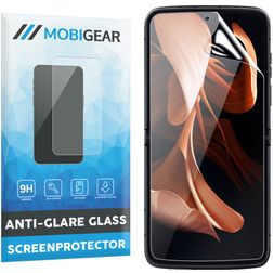 Mobigear Motorola Razr 40 Glazen Screenprotector - Case Friendly - Zwart
