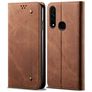Mobigear Denim Slim OPPO A31 Hoesje Bookcase Portemonnee - Bruin
