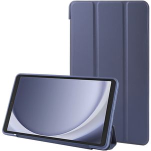 Mobigear Tri-Fold Gel Samsung Galaxy Tab A9 (2023) Hoes TPU,Kunstleer Bookcase - Donkerblauw