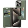 Mobiparts Classic Wallet iPhone 15 Pro Hoesje Bookcase Portemonnee - Stone Green