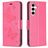 Mobigear Butterfly Samsung Galaxy S23 FE Hoesje Bookcase Portemonnee - Magenta