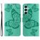 Mobigear Butterfly Samsung Galaxy A26 Hoesje Bookcase Portemonnee - Groen