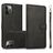 Mobigear Wallet iPhone 16 Pro Max Hoesje Uitneembare 2in1 Bookcase Portemonnee - Zwart