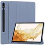 Mobigear Tri-Fold Gel Samsung Galaxy Tab S9 Plus Hoes TPU,Kunstleer Bookcase + Stylus Houder - Paars