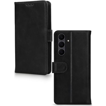 Mobilize Premium Gelly Samsung Galaxy S25 FE Hoesje Bookcase Portemonnee - Zwart