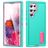 Mobigear Rugged Stand Samsung Galaxy S23 Ultra Hoesje Hardcase Backcover Shockproof met Standaard - Turquoise