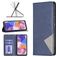 Mobigear Rhombus Slim Samsung Galaxy A23 Hoesje Bookcase - Blauw