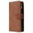 Mobigear Zipper Huawei P40 Hoesje Bookcase Portemonnee - Bruin
