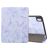 Mobigear Tri-Fold Marble iPad Air 11 Inch (2024) Hoes Bookcase + Stylus Houder - Paars