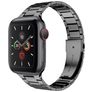 Mobigear Lissabon Stalen Apple Watch Bandje Vouwsluiting - 49/46/45/44 mm - Spacegrijs