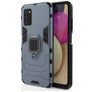 Mobigear Armor Ring Samsung Galaxy A03s Hoesje Hardcase Backcover Shockproof met Ringhouder - Blauw