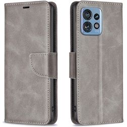 Mobigear Excellent Motorola Edge 40 Pro Hoesje Bookcase Portemonnee - Grijs