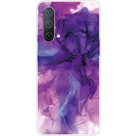 Mobigear Marble OnePlus Nord CE Hoesje Flexibel TPU Backcover - Paars