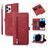 Mobigear Zipper iPhone 14 Pro Hoesje Bookcase Portemonnee - Rood