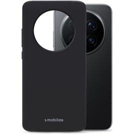 Mobilize Rubber Gelly Honor Magic 8 Pro Hoesje Flexibel TPU Backcover - Zwart