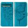 Mobigear Butterfly Google Pixel 7a Hoesje Bookcase Portemonnee - Blauw