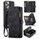 Caseme 008 iPhone 16 Pro Hoesje Uitneembare 2in1 Bookcase Portemonnee - Zwart