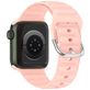 Mobigear Bumpy Siliconen Apple Watch Bandje Gespsluiting - 42/41/40/38 mm - Roze