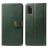 Mobigear Snap Button Samsung Galaxy A41 Hoesje Bookcase Portemonnee - Groen