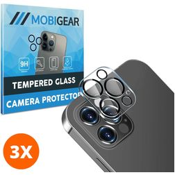 Mobigear iPhone 13 Pro Max Glazen Camera Protector - Case Friendly (3-Pack)