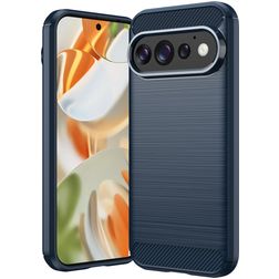 Mobigear Brushed Slim Google Pixel 11 Hoesje Flexibel TPU Backcover - Blauw