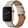 Mobigear Firenze Leren Apple Watch Bandje Gespsluiting - 49/46/45/44 mm - Beige