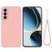 Mobigear Rubber Touch Samsung Galaxy A56 Siliconen Hoesje Backcover - Roze